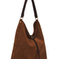 Faux Suede Tote Bag