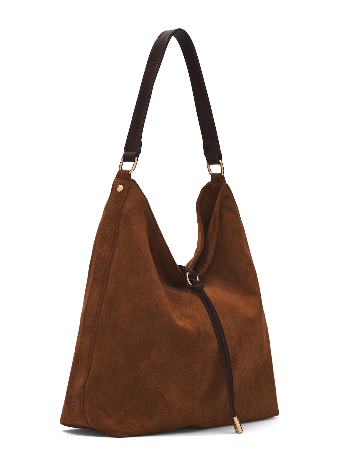 Faux Suede Tote Bag