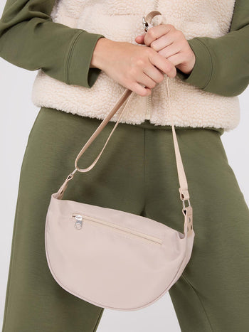 Crossbody Zipper Bag Camel