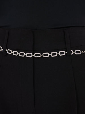 Ceinture chaîne en strass Silver