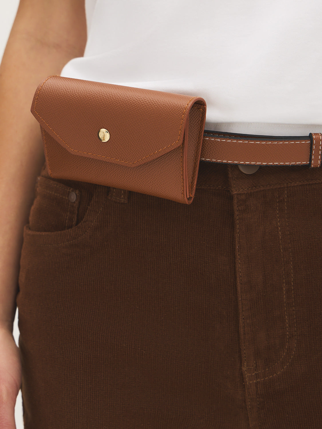 Ceinture en similicuir avec pochette intégrée
