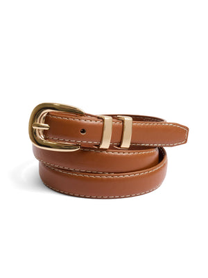 2-Pack Of Faux Leather Belts Multi