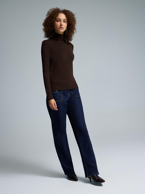 Ribbed Turtleneck Sweater