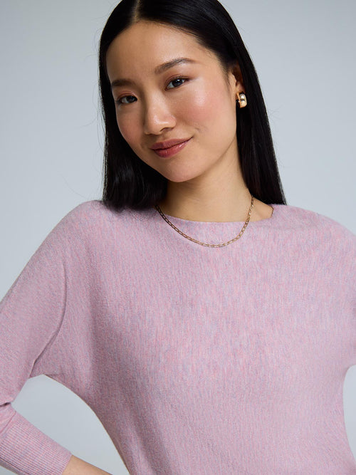 3/4 Dolman Sleeve Boat Neck Sweater