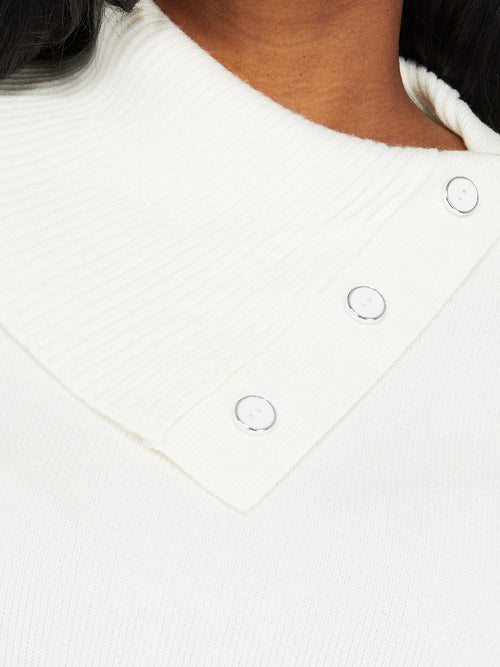 Chandail à col fendu avec boutons