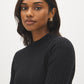Cable Knit Mock Neck Sweater