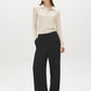Pointelle Collared Sweater