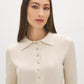 Pointelle Collared Sweater