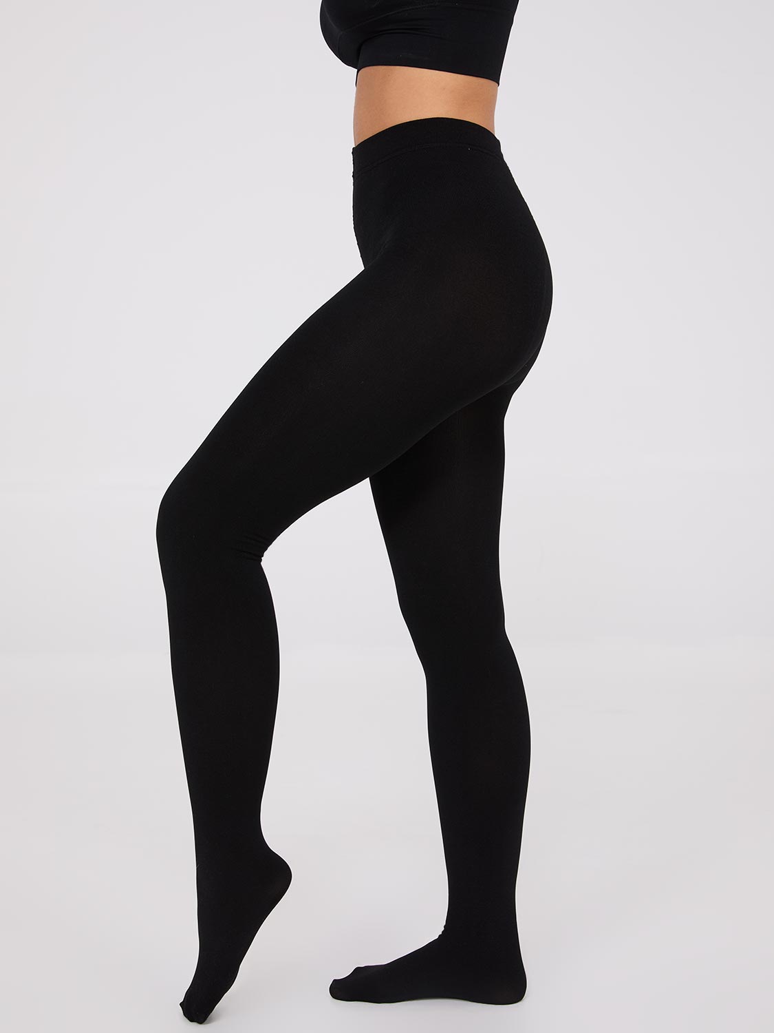 Luxe Fleece-Lined Knit Tights