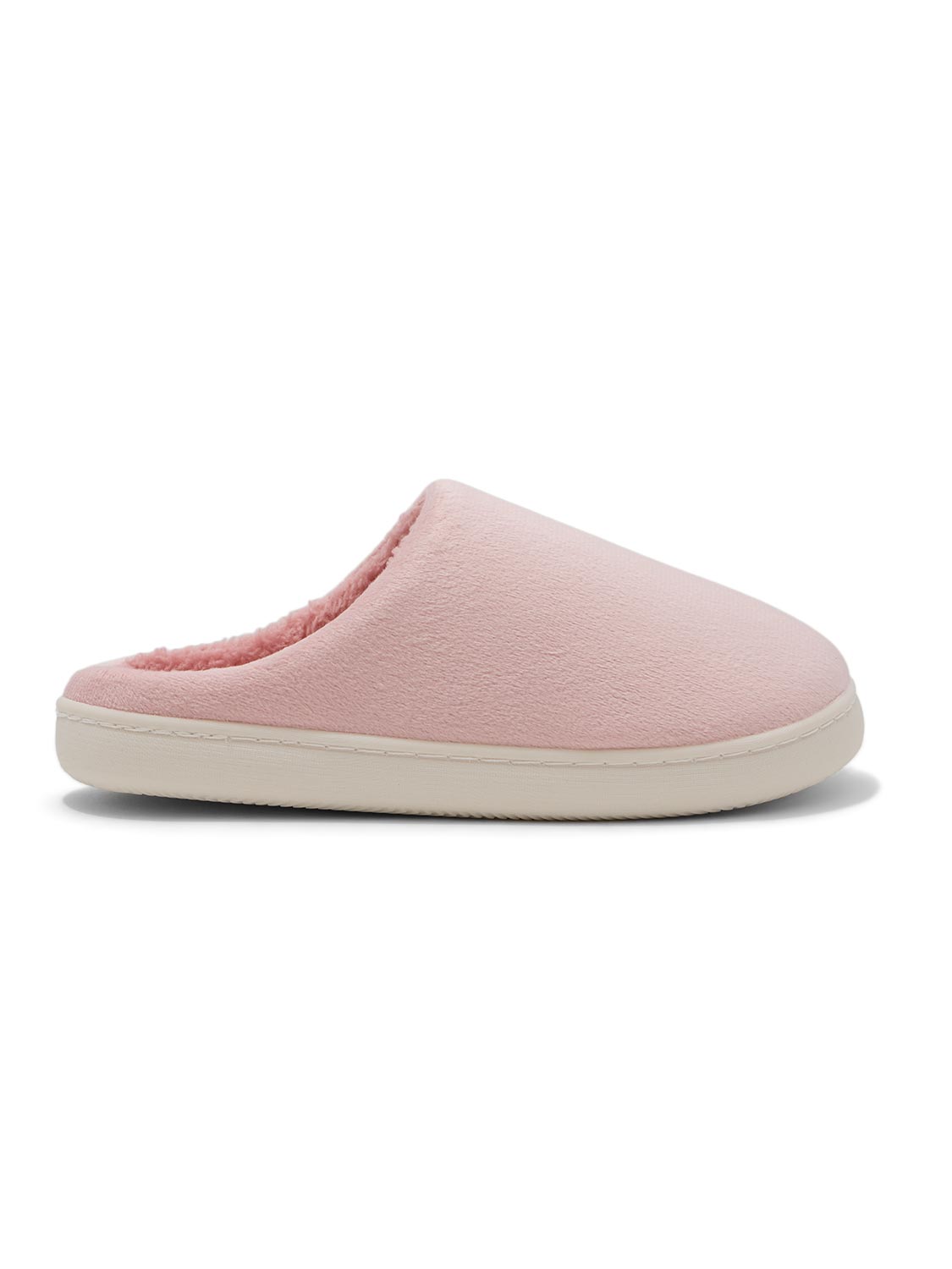Pink Microfiber Cozy Clog Slipper - Soft Plush Lining with Slip-On Design - Suzy Shier