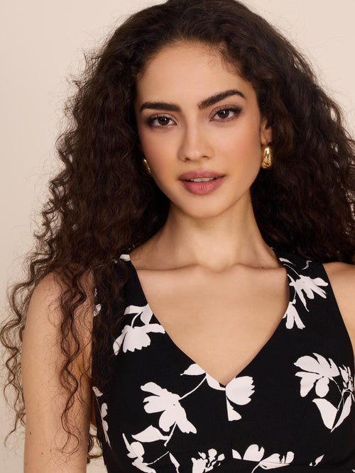 Satin Floral Crop Top