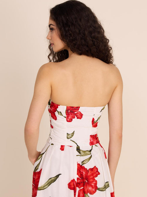 Floral Cotton Tube Top