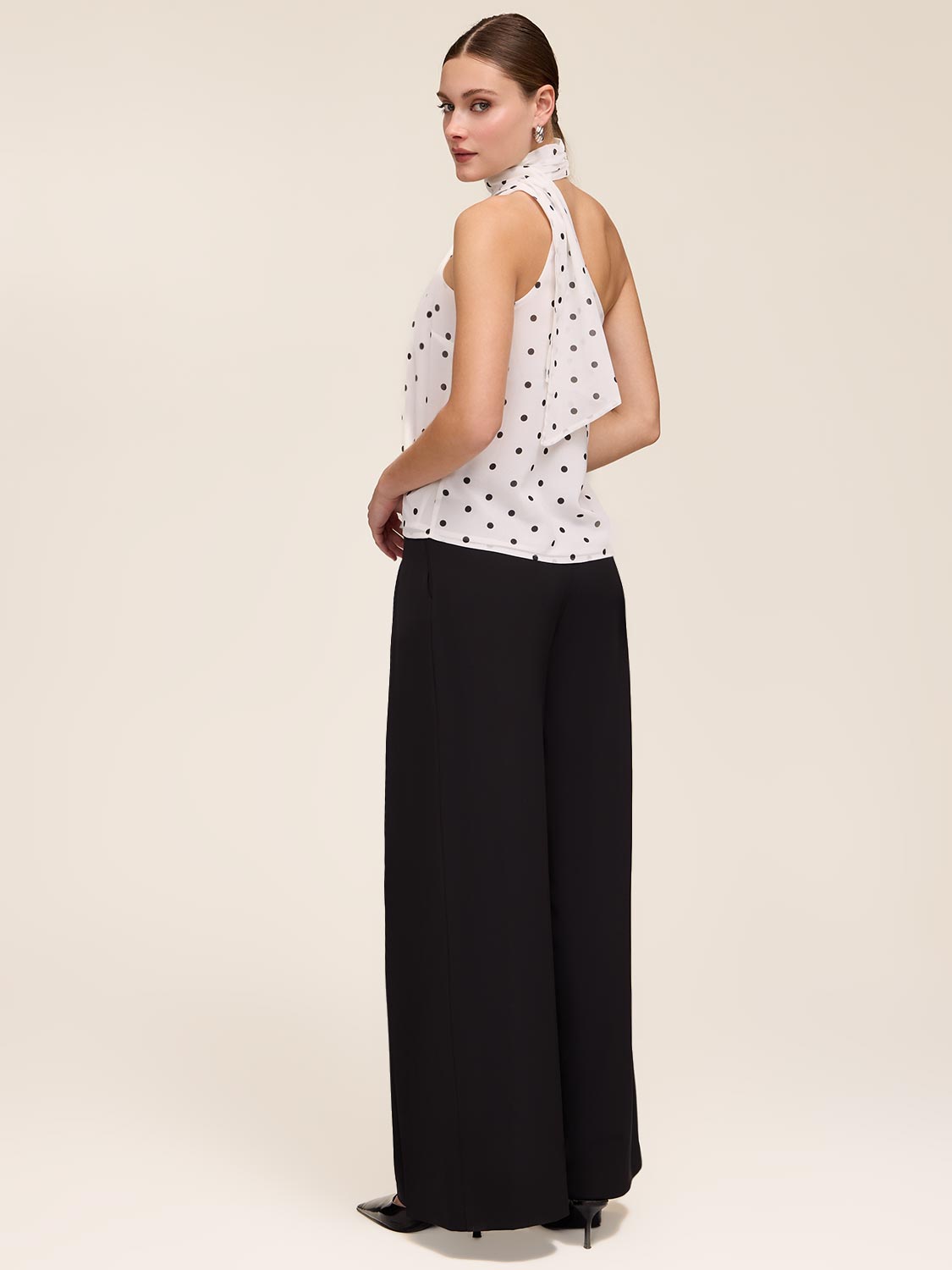 Polka-Dot Top With Scarf | Le Chateau – Suzy Shier