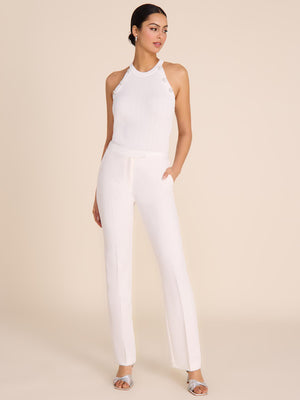 Mid-Rise Boot Cut Pant Pearl