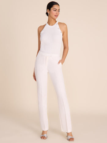 Mid-Rise Boot Cut Pant Pearl
