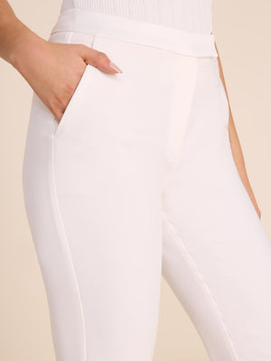Mid-Rise Boot Cut Pant Pearl