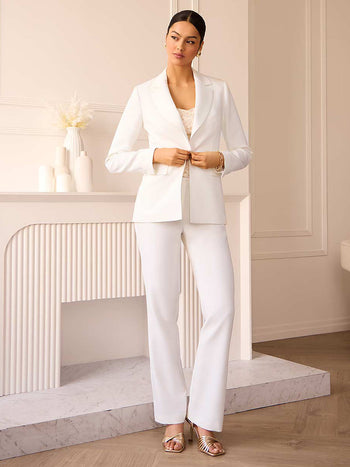Mid-Rise Boot Cut Pant Pearl