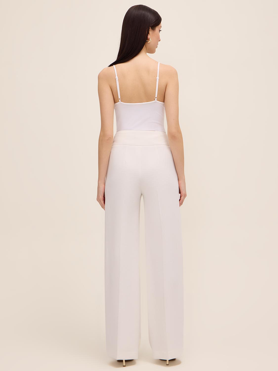 High-Waisted Wide Leg Pant - Off-White | Le Chateau – Suzy Shier