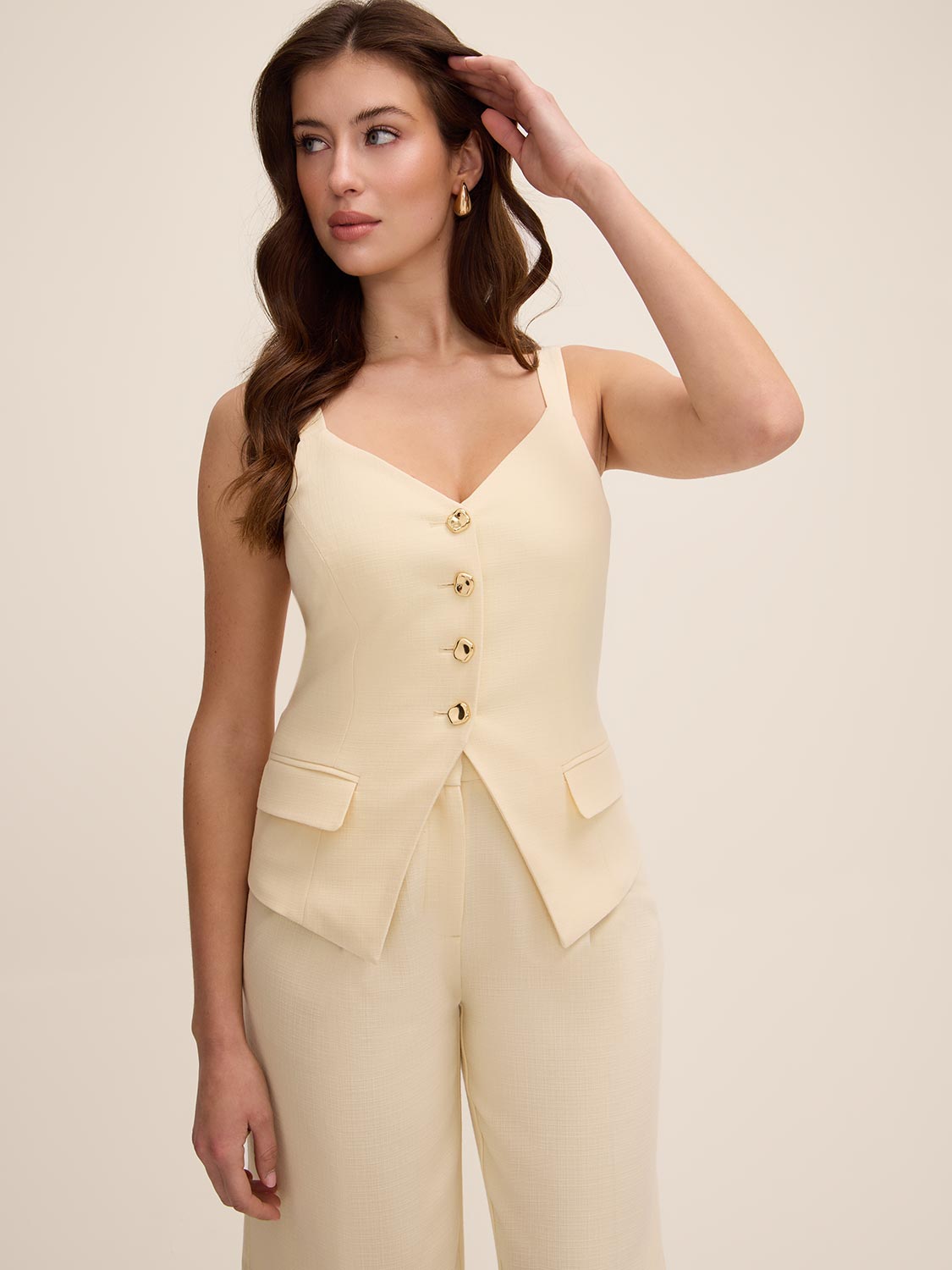 Textured Crosshatch Vest | Le Chateau – Suzy Shier