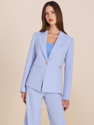 Single-Breasted Blazer Lt Blue