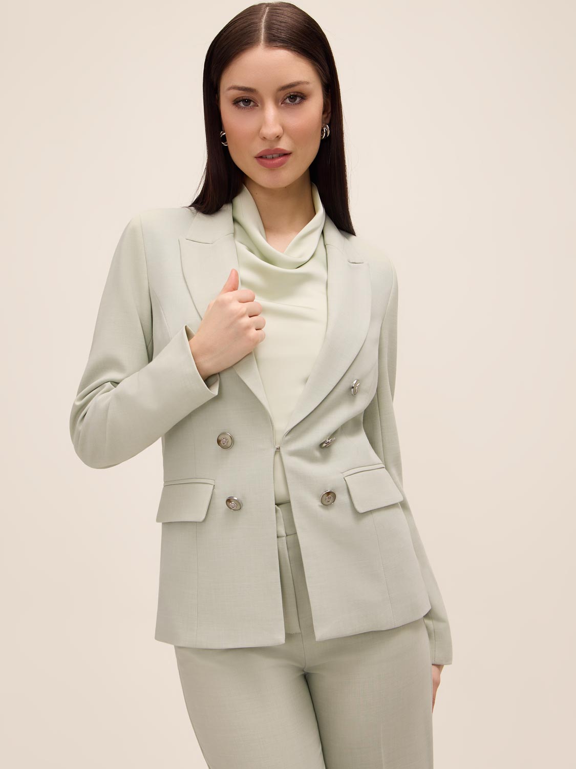 Crosshatch Double-Breasted Blazer | Le Chateau – Suzy Shier