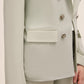 Crosshatch Double-Breasted Blazer by Le Chateau.