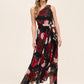 One-Shoulder Floral Gown