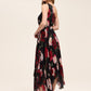 One-Shoulder Floral Gown