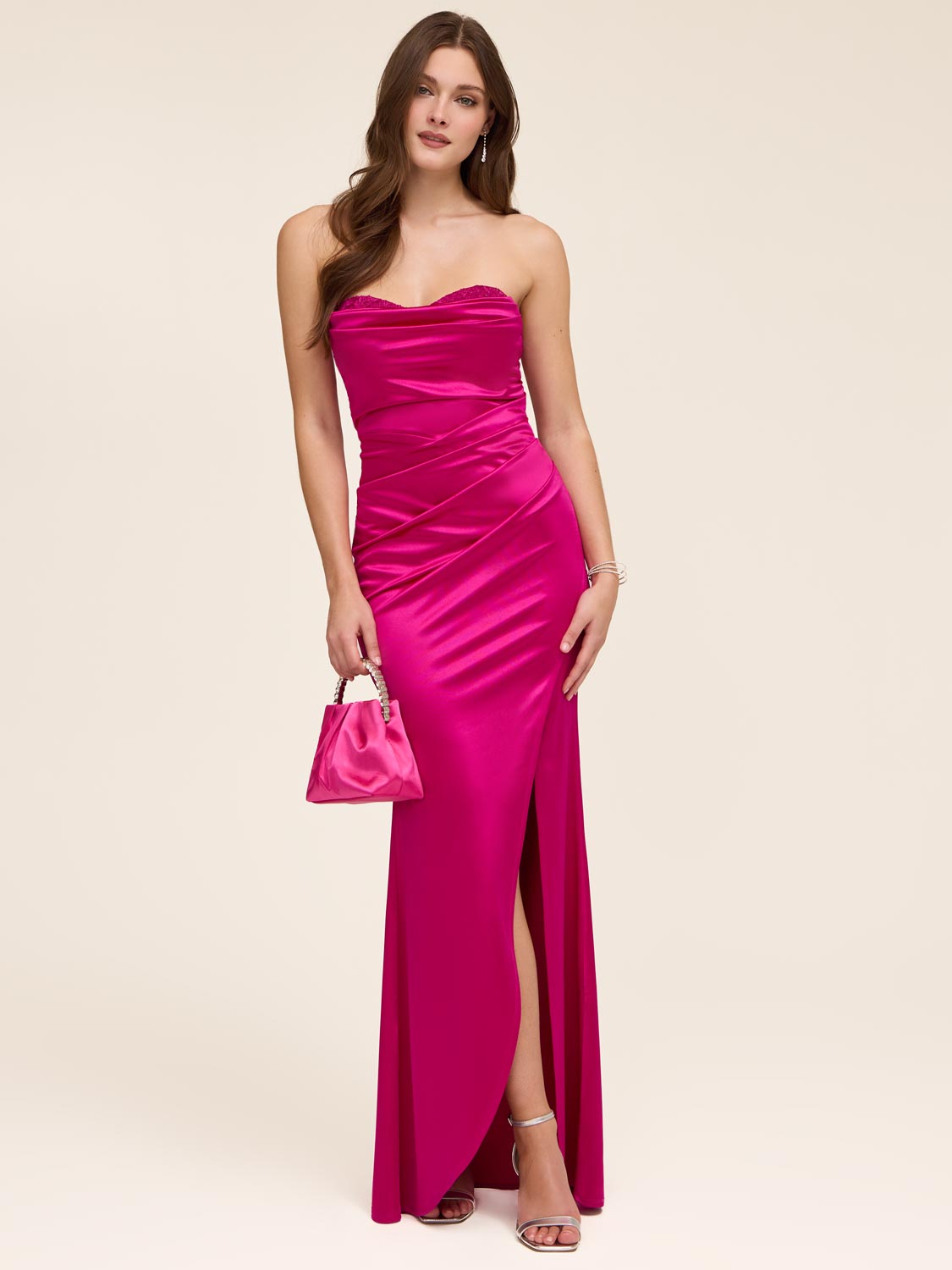 strapless open back dress Dress main image 1