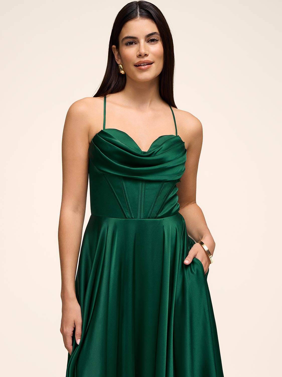 Bustier Satin Gown Bustier Satin Gown