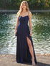 le chateau navy blue dress Le Chateau Navy Blue Formal Classic Dress
