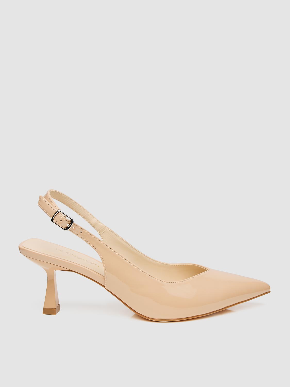Pointed Toe Patent Leather Sling-Back Pump