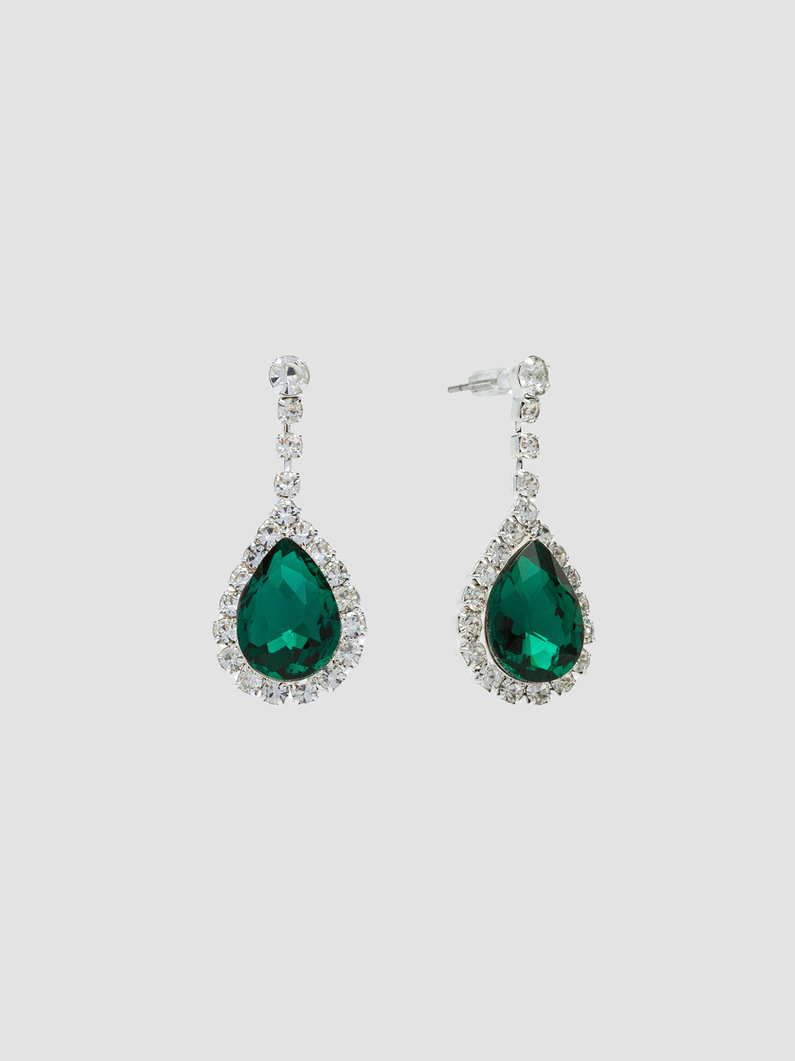 Jewelled Gem Tear Drop Earring