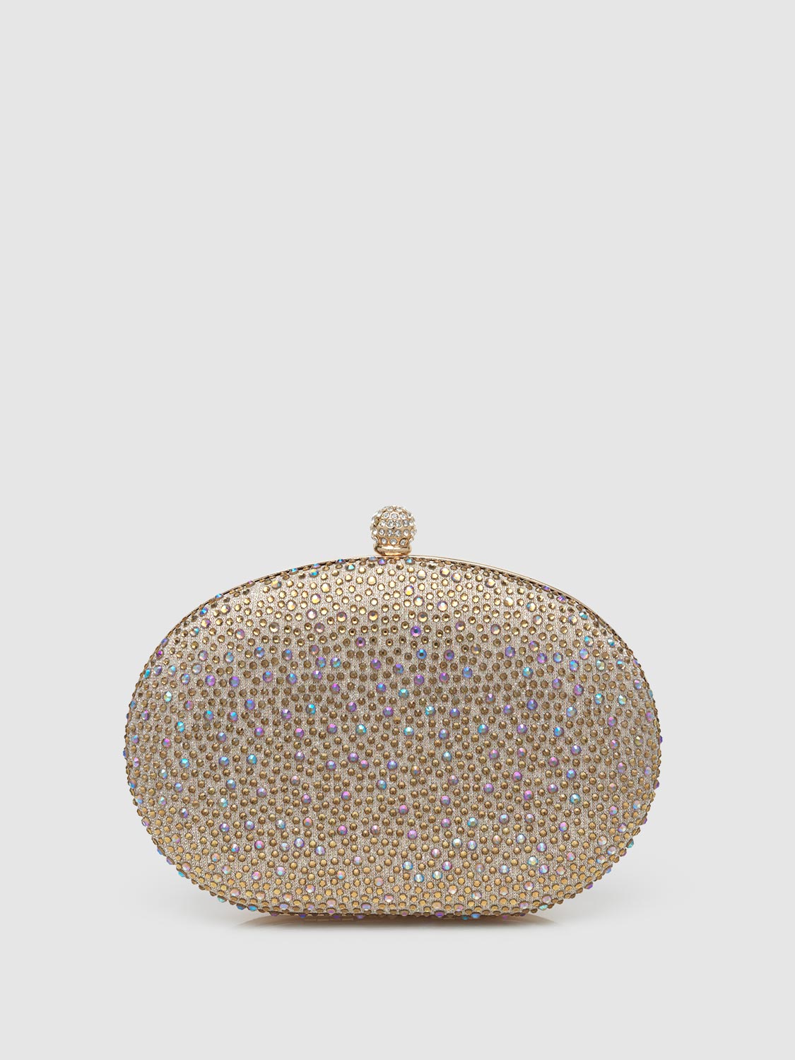 Jewelled Minaudiere With Top Handle