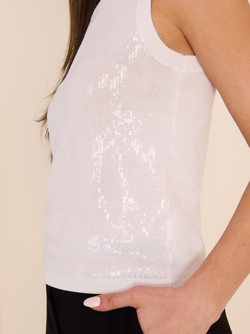 Sleeveless Sequin Top