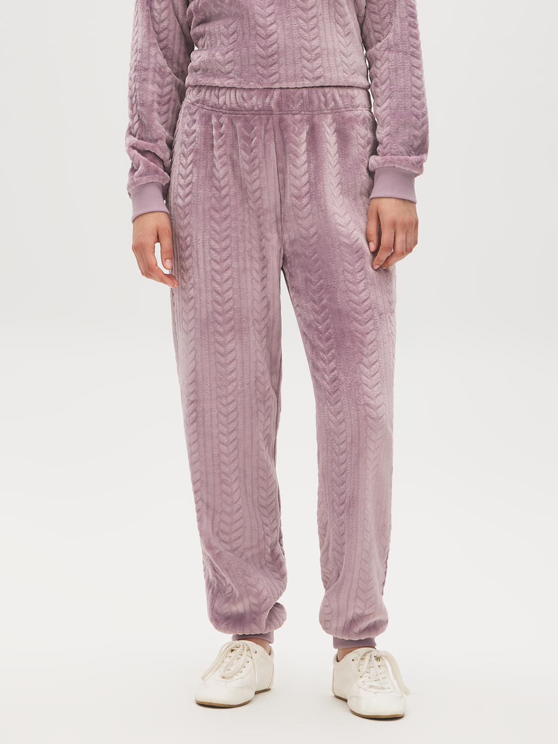 Lalic Braid Pattern PJ Set - Pants Detail - Suzy Shier