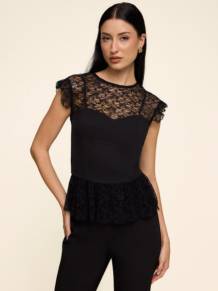 Lace Bustier Top - Black | Le Chateau – Suzy Shier