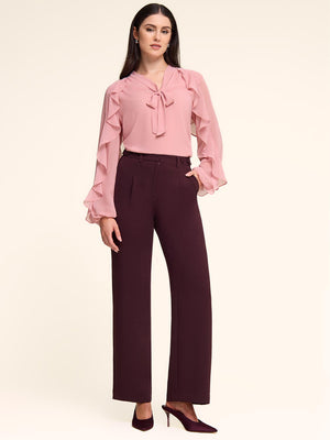 Blouse à manches longues avec volants Withered Rose