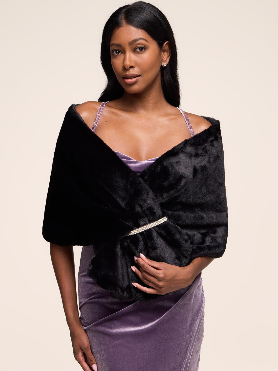 Faux Fur Shawl