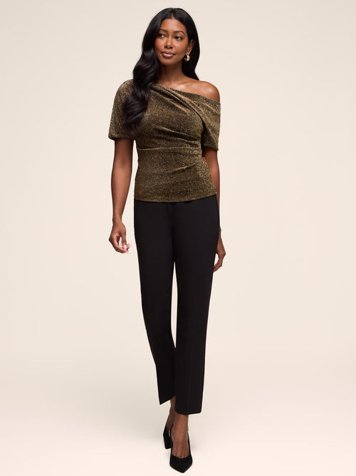 Draped Off-The-Shoulder Top