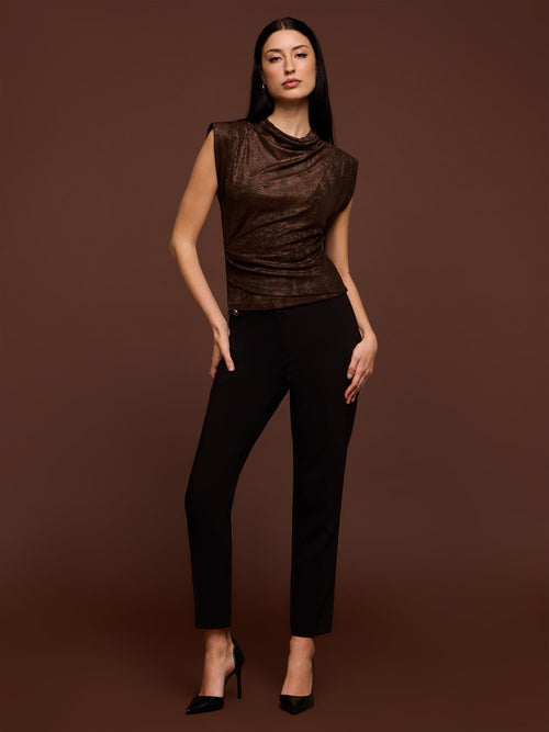 Sleeveless Draped Top