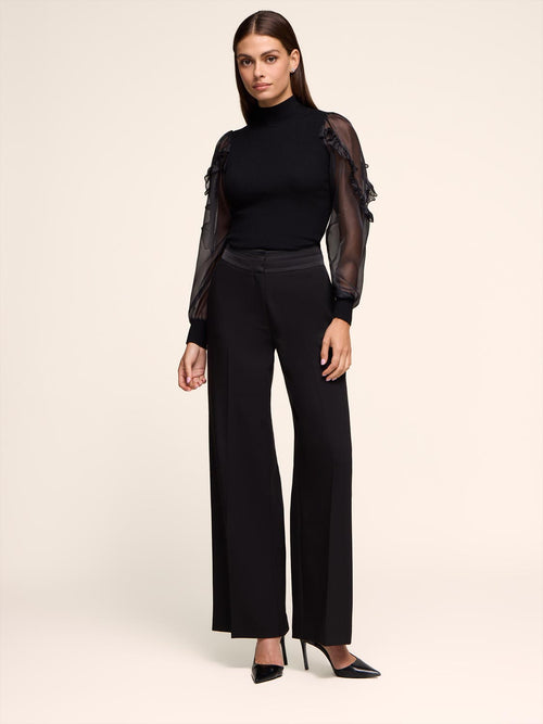 Wide-Leg Tuxedo Pant