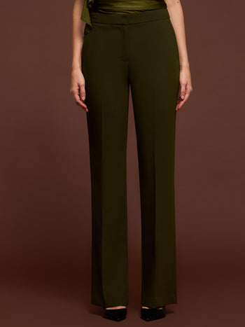 High-Waisted Boot-Cut Pants Ivy