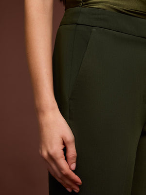 High-Waisted Boot-Cut Pants Ivy