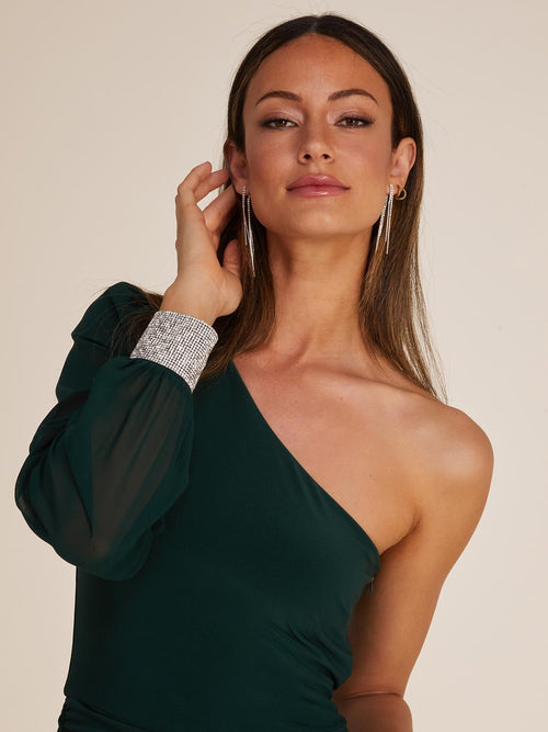 One-Shoulder Fitted Mini Dress