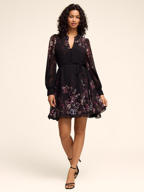 Fit & Flare Floral Mini Dress