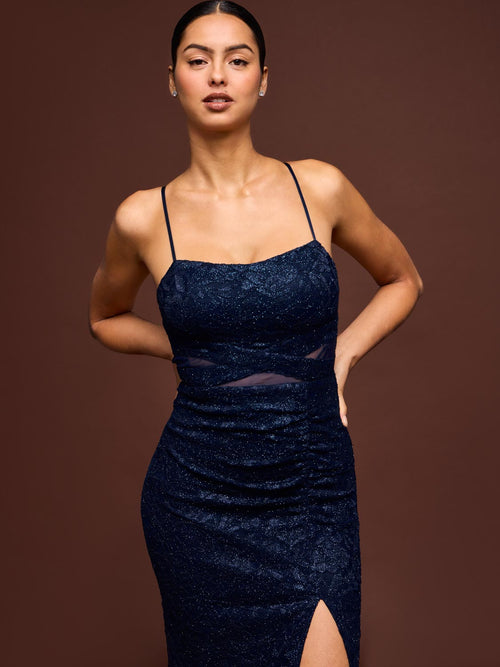 Glitter Lace Gown