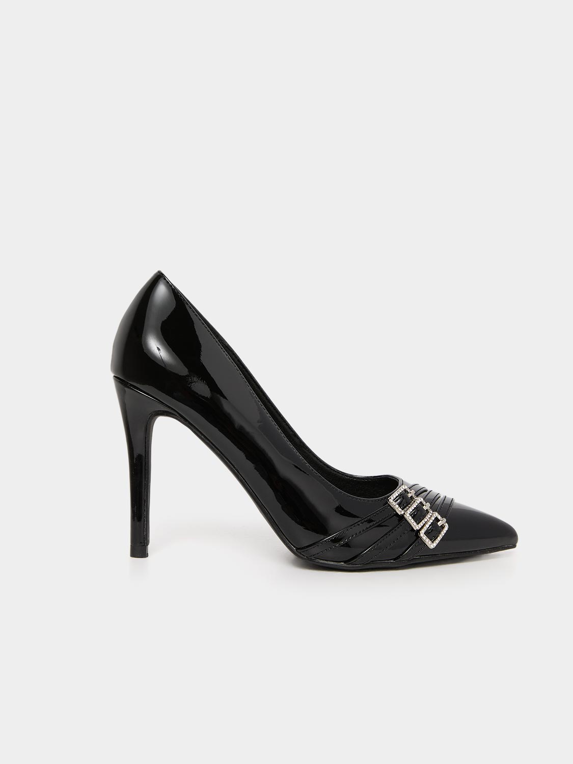 Pointed Toe Patent-Leather High Heel Pump