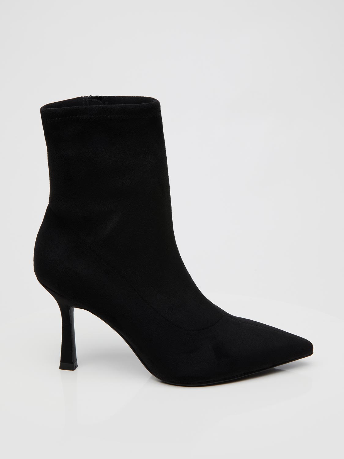 Pointed-Toe High Heel Ankle Bootie