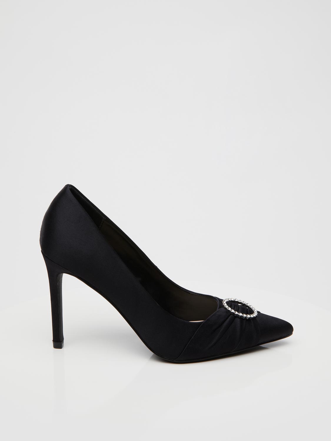 Pointed-Toe High Heel Pump With Ornament